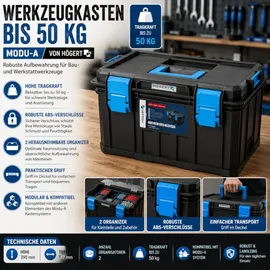 Högert Werkzeugkasten bis 50 kg schwarz