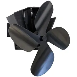 Kaminventilator FIREFIX "Ofenventilator", schwarz, B:18cm H:18,7cm T:7cm, Ventilatoren, 4-flügelig, für das Rauchrohr, magnetisch