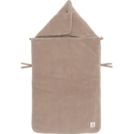 jollein Mini-Fußsack, Cloudy Rib Milky Coffee