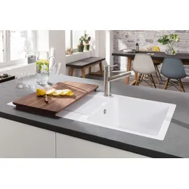 Villeroy & Boch Siluet 50 flat stone white + Handbetätigung