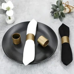 Justinus LifeStyle 4er Set Serviettenringe aus Edelstahl gold – 475-120