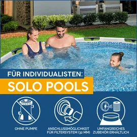 BESTWAY Steel Pro Max Frame Pool 305 x 76 cm lichtgrau