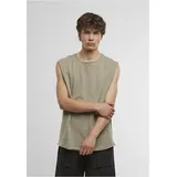 URBAN CLASSICS Open Edge Sleeveless Tee - Olive