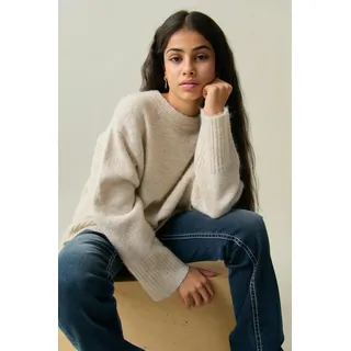 Gina Tricot - Oversized sweater - strickpullis - Weiß - 134/140 - Mädchen - Weiß - 134/140