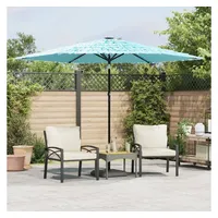 VidaXL Sonnenschirm mit Stahlmast Blau 288x288x225 cm