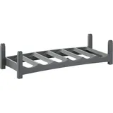 Rotho Vario Flaschenregal für bis zu 6 Flaschen, Kunststoff (PP) BPA-frei, anthrazit, (60.0 x 22.0 x 14.0 cm)