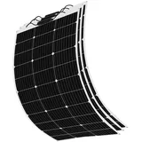 Flexibles Solarpanel 300W solar panel 12V 3 * 100w Mono Solarmodul Wasserdicht Outdoor Solar-Ladegerät für Wohnmobile, Dächer, Wohnwagen, Boot(300W)