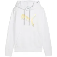 Puma ESS Metallic Hoodie FL Weiß M
