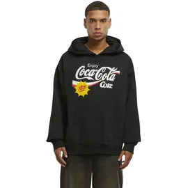 MERCHCODE Coca Cola Refreshed Oversize Hoodie | Schwarz