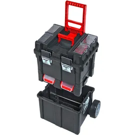 ADB Werkzeugkoffer Kunststoff 495x350x712mm rot/schwarz ohne Bestückung