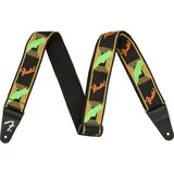 Fender Fender® Neon Monogram Strap, green/ornage