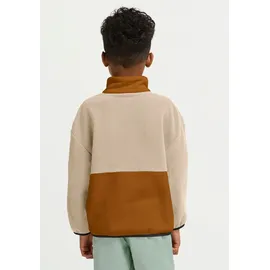 Jack Wolfskin Colorblock Taunus Halbreißverschluss-Sweatshirt Autumn Leaves 128