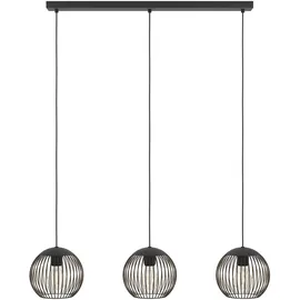 EGLO Almanzora 3-flg. 90 cm rund Kupferfarben Schwarz Metall
