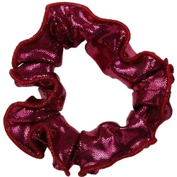 Haargummi Mystique Glanz Stoff Gymnastik Mädchen elastisch Fuchsia Bordeaux EINHEITSGRÖSSE