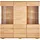 OTTO home Highboard OTTO HOME "Vetro,150cm breit,40 cm tief,Fronten Massivholz,9 Fächer", beige (kernbuche teilmassiv), B:150cm H:144,5cm T:40cm, Holz teilmassiv, Sideboards, Highboard, Kernbuche massiv, Holzwerkstoff, 3Türen,6 Schubladen, Griffmulden