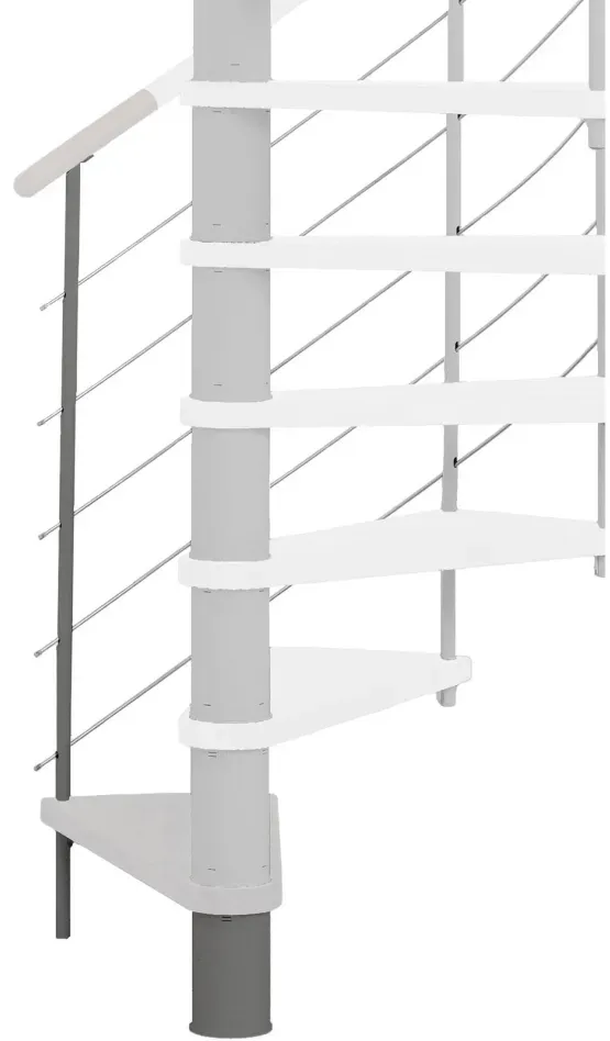 Minka Höhenerweiterung für Venezia, 356 cm, 160 cm,Buche,Grau,weiß gebeizt & lackiert