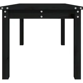 vidaXL Gartentisch 82,5 x 50,5 x 45 cm Schwarz