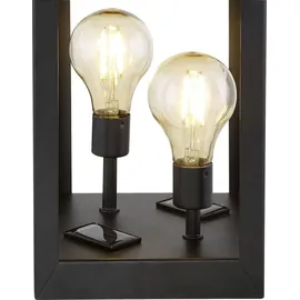 GLOBO LED Solarlaterne 14 x 28 cm schwarz