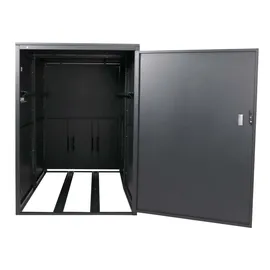 Mendler Fahrradgarage HWC-L56c Fahrradbox abschließbar Metall 160x113x209cm anthrazit