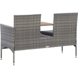 vidaXL 2-Sitzer-Gartenbank 143 x 0 x 0 cm Grau