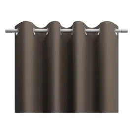 Neutex for you! Verdunkelungsvorhang NEUTEX FOR YOU "INSULA", braun, B:140cm H:255cm, Polyester, Gardinen, Uni-Dimout für starke Verdunklung, nach Maß