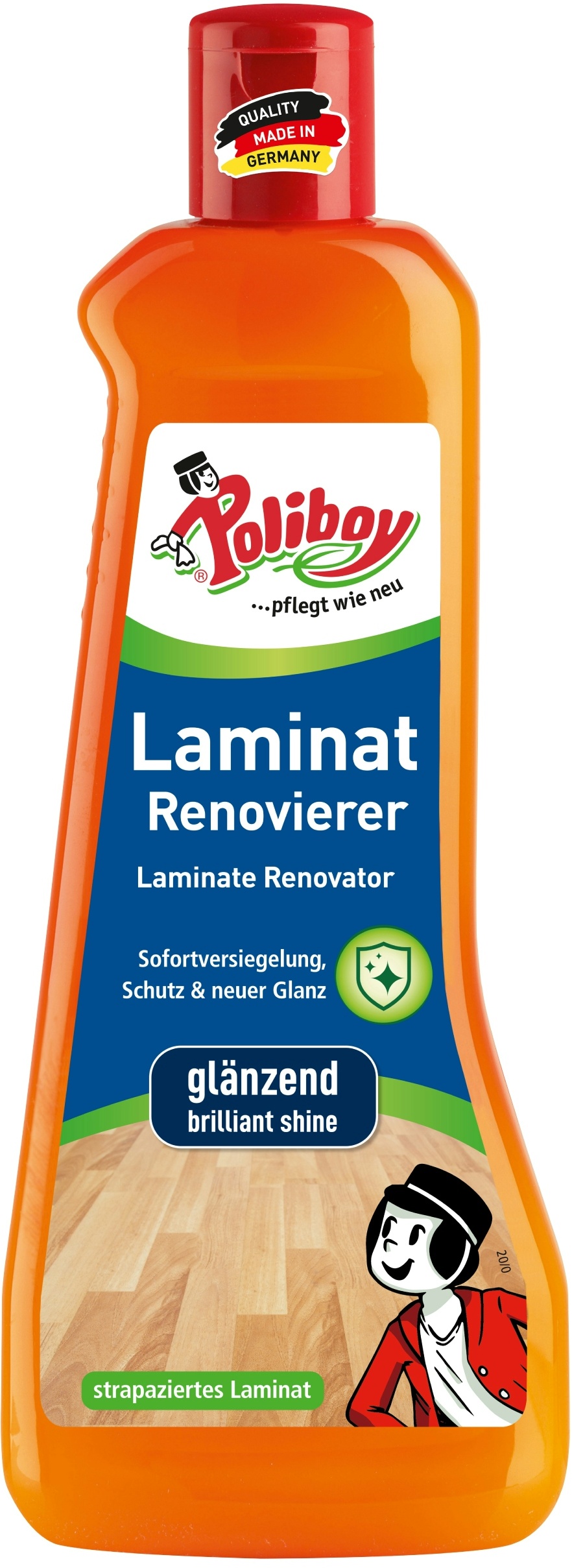 Poliboy Laminat Renovierer - Sofort Versiegelung - lang anhaltenden Glanz und Schutz - 500ml - Made in Germany