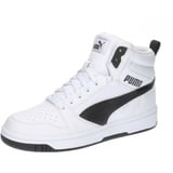 Puma Rebound V6 Mid Jr Sneaker, Puma White Puma Black, 39