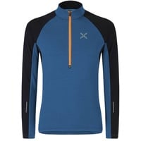 Montura Run Soft Zip Maglia Herren Midlayer deep blue/mandarino