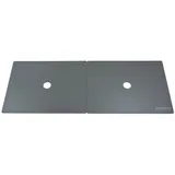 ELEMENTI Aluminium Abdeckung für Gas-Feuerstelle 104 x 39,5 x 0,5 cm grau