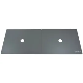 ELEMENTI Aluminium Abdeckung für Gas-Feuerstelle 104 x 39,5 x 0,5 cm grau