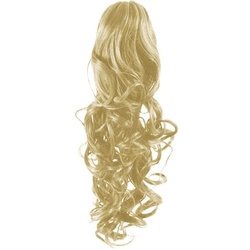 Fashiongirl Clip In Pferdeschwanz Haarverlängerung #613 Blond - Gelockt Haarextensions   