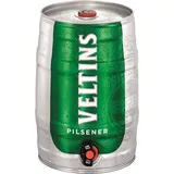 VELTINS Pilsener, Pfandfrei (1 x 5 l Partyfass) (Packung mit 5)