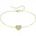 aniston jewelry & watches Armband "Schmuck Geschenk Silber 925 Armkette Herzchen", gold (gelbgoldfarben, kristallweiß, kristallweiß), ANISTON JEWELRY & WATCHES, Armbänder, Damen, 22cm, Silber 925 (Sterlingsilber), Armband, mit Zirkonia (synth.)