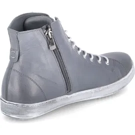 Andrea Conti Damen High Top Sneaker Schnürer Leder dynamisch 0341500, Grau,40 EU