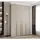 abiks möbel Drehtürenschrank COMO 170 x 245,5 x 50 cm Gold