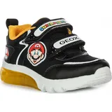GEOX J CIBERDRON Boy I Sneaker, Black/Yellow, 27 EU – 27 EU