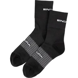 Endura Coolmax Race Socken 3 Paare Schwarz 42,5-47