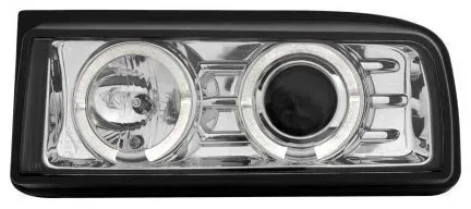 Kristall‐Scheinwerfer mit CCFL Angel Eyes für VW CORRADO – chrom