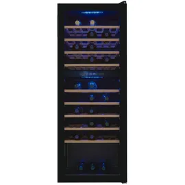 Exquisit Weinkühlschrank WS2-78-GTE-160G schwarz