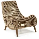 Sessel aus Rattan Beige