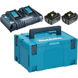 Makita Power Source Kit 18 V Li-Ion 2 x 6,0 Ah + DC18RD Ladegerät + Makpac 198077-8