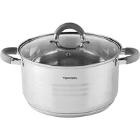 Topfann Edelstahl Kochtopf 4L rund 22 cm