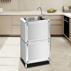 Hti-Living Outdoorspüle Gerti Silber