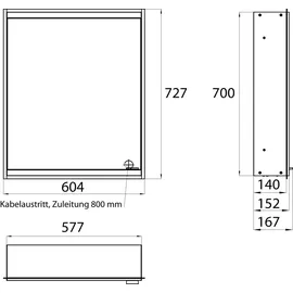 EMCO Prime 60 cm weiß