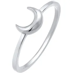 Elli Halbmond Mond Astro Basic 925 Silber 58 Damen 