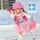 BABY BORN Puppenkleidung Reiseoutfit Rosa/Weiß (43cm)