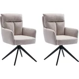 Home affaire Esszimmerstuhl Monaco (Set, 2 St), verschiedene Gestelle wählbar, Belastbar bis 120 Kg beige