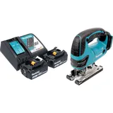 Makita DJV 180 RFX Akku Stichsäge 18 V 135 mm + 2x Akku 3,0 Ah + Ladegerät