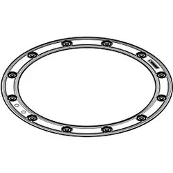 Geberit Flanschdichtung Pluvia Dachw-Einl. 242612001 25 L mit Flansch für Kunststoff-Folien