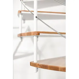 Minka Spindeltreppe Fusion 37 295 cm Edelstahl/Holz Grau